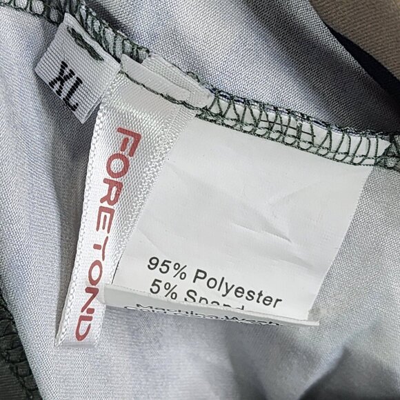 Womans ForeTond  Green Tan Black Camo Tank Top Racer Back Polyester Stretch XL - Picture 3 of 8